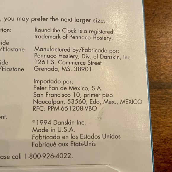 Round the Clock Control Top Pantyhose Size Small Color:  Bone 15.0=C-15 - Picture 12 of 14